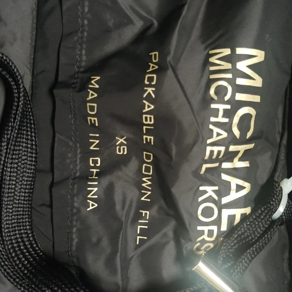 Michael Kors Packable Down Puffer Jacket Black Women’s Size XS (MISSING HOOD)